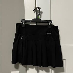HEAD Black Tennis Skirt